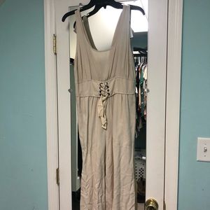 Lush Taupe Jumpsuit